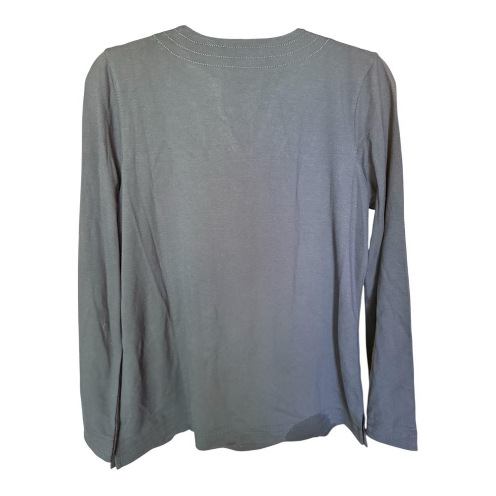 Belle by Kim Gravel Deep Blue V-Neck Tunic - Picture 6 of 7